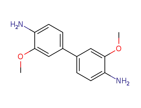 Molecular Structure of 119-90-4 (3,3'-DIMETHOXYBENZIDINE)
