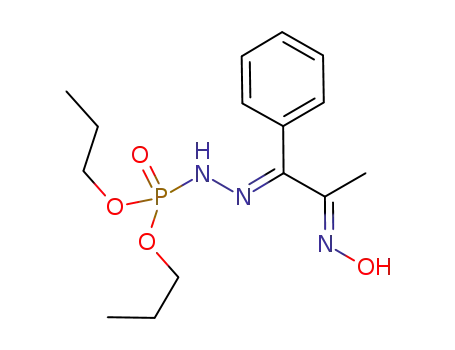 O,O-dipropyl 2-(E)-(1-phenyl-2-oxopropylidene)-phosphorohydrazide (E)-oxime