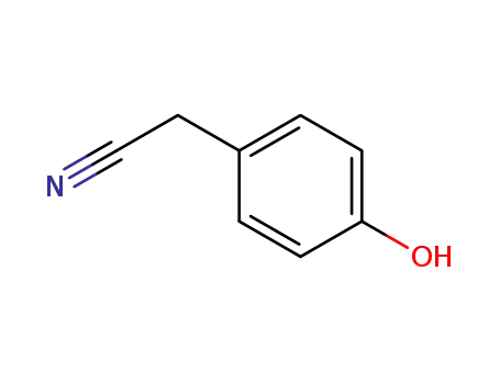 Molecular Structure of 14191-95-8 (4-Hydroxybenzyl cyanide)