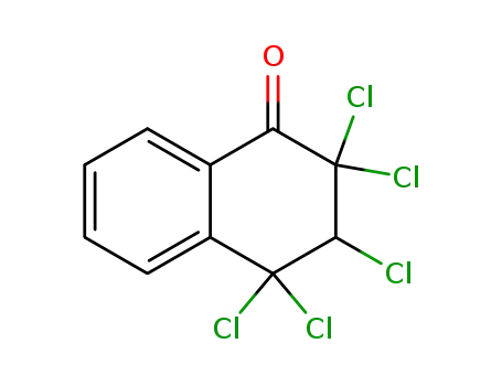 Molecular Structure of 2243-28-9 (2,2,3,4,4-PENTACHLORO-1,2,3,4-TETRAHYDRONAPHTHALEN-1-ONE)