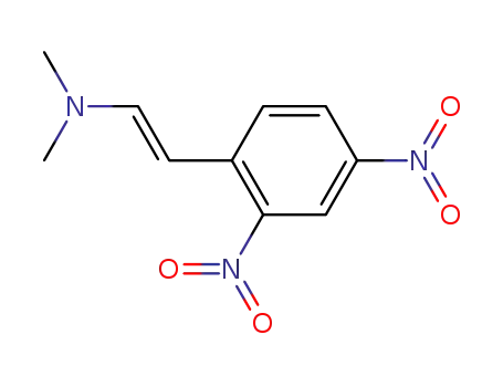 Molecular Structure of 61293-29-6 (Ethenamine, 2-(2,4-dinitrophenyl)-N,N-dimethyl-, (E)-)