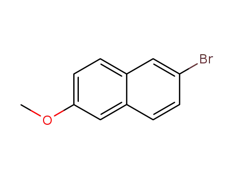 Molecular Structure of 5111-65-9 (2-Bromo-6-methoxynaphthalene)