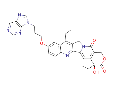 10-(3-purinyl-propoxy)-(20S)-7-ethyl-camptothecin