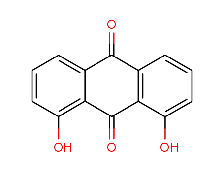 Molecular Structure of 117-10-2 (1,8-Dihydroxyanthraquinone)