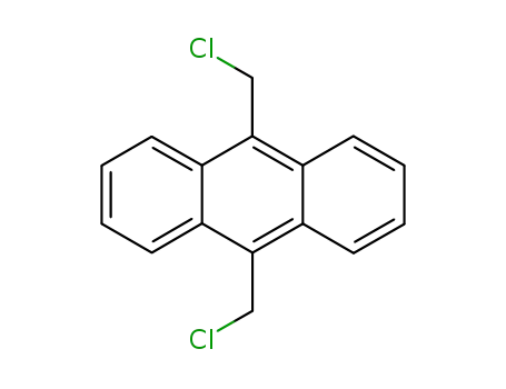 Molecular Structure of 10387-13-0 (9,10-Bis(chloromethyl)anthracene)