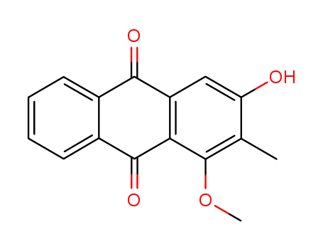 Molecular Structure of 7460-43-7 (Rubiadin 1-methyl ether)