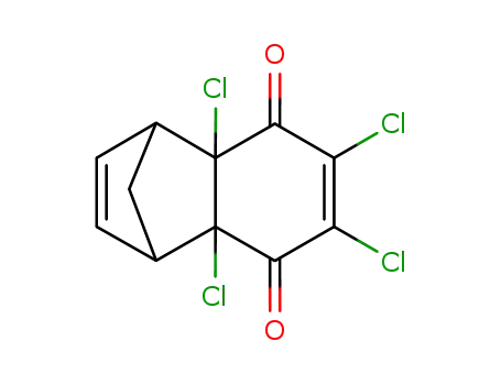 Molecular Structure of 38435-32-4 (1,4-Methanonaphthalene-5,8-dione,
4a,6,7,8a-tetrachloro-1,4,4a,8a-tetrahydro-)