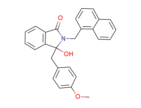3-hydroxy-3-(4-methoxybenzyl)-2-(naphthalen-1-ylmethyl)isoindolin-1-one