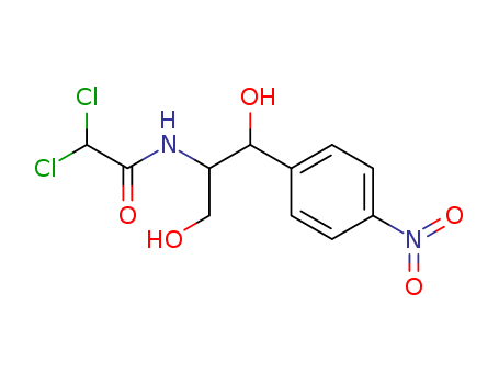 2,2-dichloro-N-[1,3-dihydroxy-1-(4-nitrophenyl)propan-2-yl]acetamide cas  579-51-1