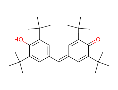Molecular Structure of 4359-97-1 (4-(3,5-Di-tert-butyl-4-hydroxybenzylidene)-2,6-di-tert-butyl-2,5-cyclohexadiene-1-one)