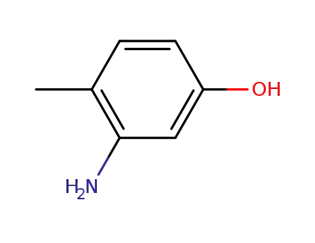 Molecular Structure of 2836-00-2 (3-Amino-4-methylphenol)
