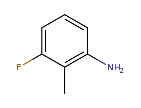 Molecular Structure of 443-86-7 (3-Fluoro-2-methylaniline)