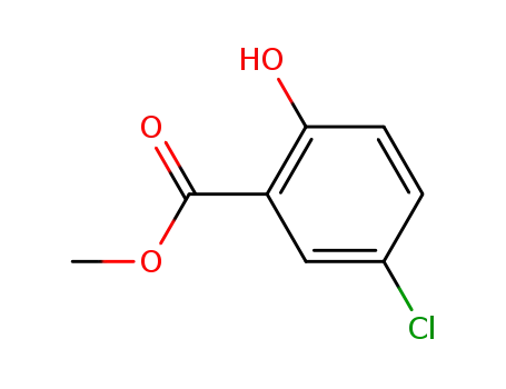 Molecular Structure of 4068-78-4 (Methyl 5-chloro-2-hydroxybenzoate)