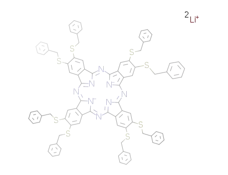 octakis(benzylthio)phthalocyaninato lithium