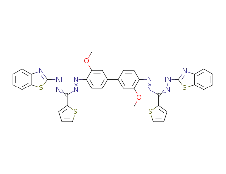 bis-1-(2-methoxyphenyl)-3-thiothenyl-5-(benzthiazole-2-yl)formazane