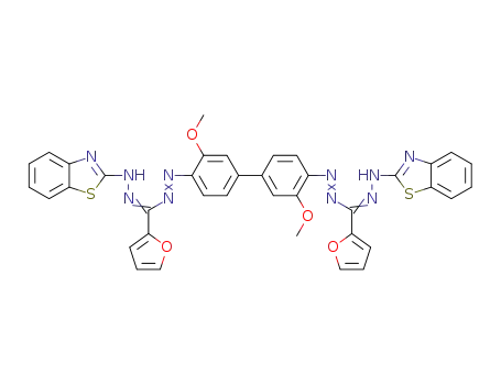 bis-1-(2-methoxyphenyl)-3-furyl-5-(benzthiazole-2-yl)formazane
