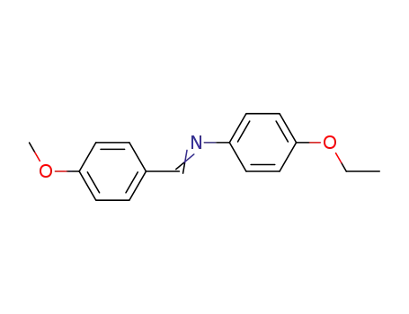 Molecular Structure of 15475-06-6 (Benzenamine, 4-ethoxy-N-[(4-methoxyphenyl)methylene]-)