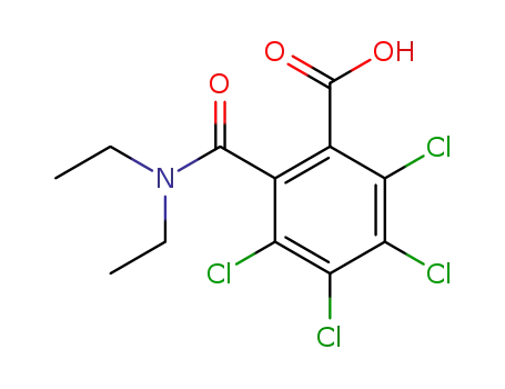 tetrachloro-NN-diethylphthalamic acid