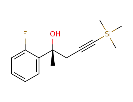 (R)-2-(2-fluorophenyl)-5-(trimethylsilyl)pent-4-yn-2-ol