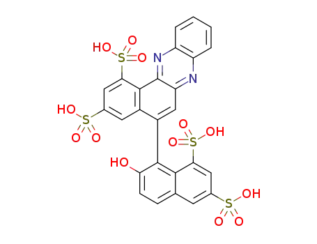 5-(2-hydroxy-6,8-bis(sulfo)naphthalen-1-yl)benzo[a]phenazine-1,3-disulfonic acid