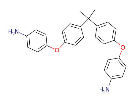 13080-86-9,4,4'-(4,4'-Isopropylidenediphenyl-1,1'-diyldioxy)dianiline,2,2-Bis[p-(4-aminophenoxy)phenyl]propane;4,4'-[Isopropylidenebis(1,4-phenylene)dioxy]dianiline;BAPP;Bisphenol Abis(4-aminophenyl) ether;2,2-Bis[4-(4-aminophenoxy)phenyl]propane;Aniline,4,4'-[isopropylidenebis(p-phenyleneoxy)]di- (7CI,8CI);