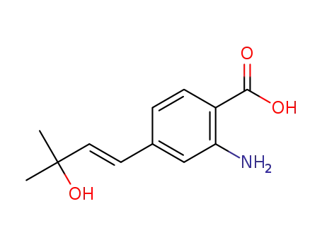 (E)-2-amino-4-(3-hydroxy-3-methylbut-1-enyl)benzoic acid