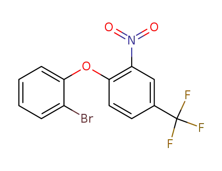 Molecular Structure of 2069-14-9 (2-BROMO-2'-NITRO-4'-(TRIFLUOROMETHYL)DIPHENYL ETHER)