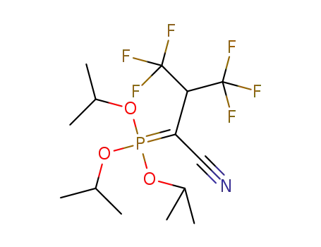 4,4,4-trifluoro-3-(trifluoromethyl)-2-(triisopropoxyphosphoranylidene)butanenitrile