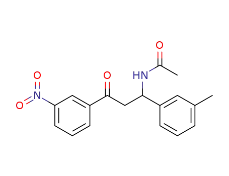 β-acetamido-β-(3-methylphenyl)-3'-nitropropiophenone