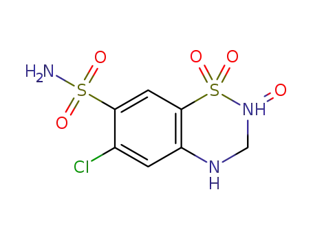 6-chloro-2-oxo-3,4-dihydro-2H-1,2,4-benzothiadiazine-7-sulfonamide 1,1-dioxide