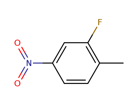 1427-07-2,2-Fluoro-4-nitrotoluene,Toluene, 2-fluoro-4-nitro-;Benzene, 2-fluoro-1-methyl-4-nitro-;2-Fluoro-1-methyl-4-nitro-benzene;