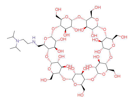 6-deoxy-6-N,N'-diisopropyl-aminoethylamino-bcyclodextrin