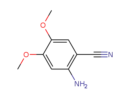 Molecular Structure of 26961-27-3 (2-Amino-4,5-dimethoxybenzonitrile)