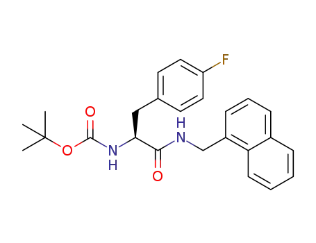 tert-butyl (S)-(3-(4-fluorophenyl)-1-((naphthalen-1-ylmethyl)amino)-1-oxopropan-2-yl)carbamate