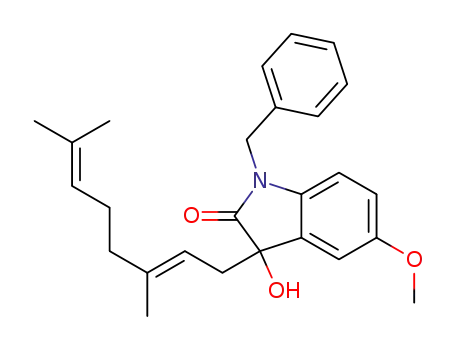 (E)-1-benzyl-3-(3,7-dimethylocta-2,6-dien-1-yl)-3-hydroxy-5-methoxyindolin-2-one