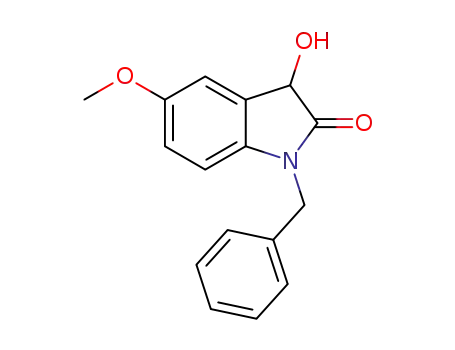 1-benzyl-3-hydroxy-5-methoxyindolin-2-one