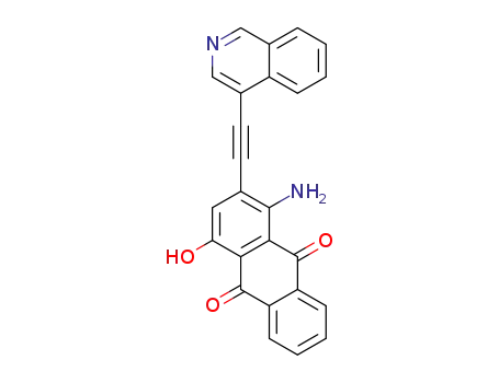 1-amino-4-hydroxy-2-[(isoquinolin-4-yl)ethynyl]-9,10-anthraquinone