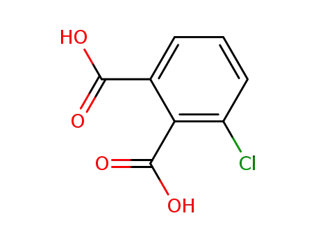 Molecular Structure of 27563-65-1 (3-chlorophthalic acid)