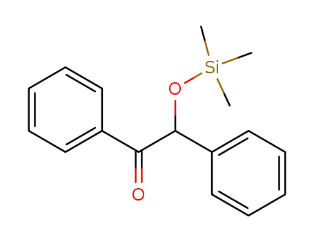 Molecular Structure of 26205-39-0 (Ethanone, 1,2-diphenyl-2-[(trimethylsilyl)oxy]-)