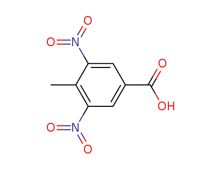Molecular Structure of 16533-71-4 (3,5-Dinitro-4-methylbenzoic acid)