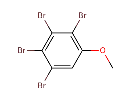 Molecular Structure of 6161-61-1 (Benzene, 1,2,3,4-tetrabromo-5-methoxy-)