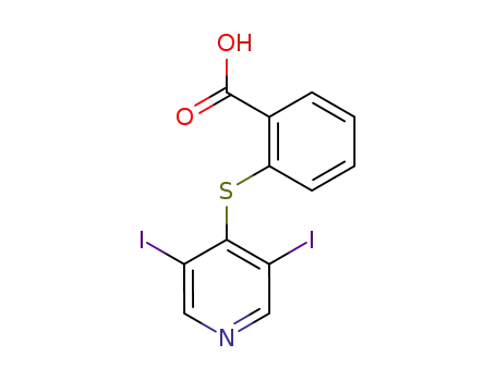 2-(3,5-diiodo-[4]pyridylmercapto)-benzoic acid