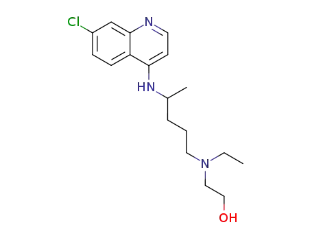 Molecular Structure of 118-42-3 (2-[[4-[(7-Chloroquinolin-4-yl)amino]pentyl](ethyl)amino]ethanol)