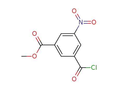Molecular Structure of 1955-04-0 (methyl 3-(chlorocarbonyl)-5-nitrobenzoate)