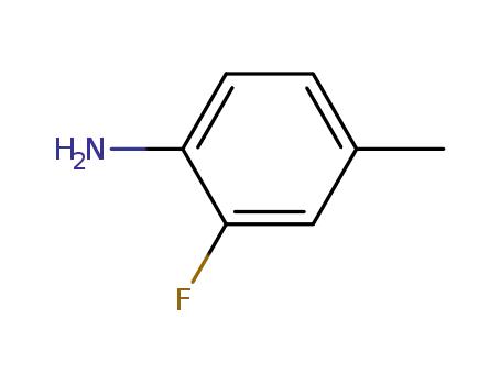 Molecular Structure of 452-80-2 (2-Fluoro-4-methylaniline)