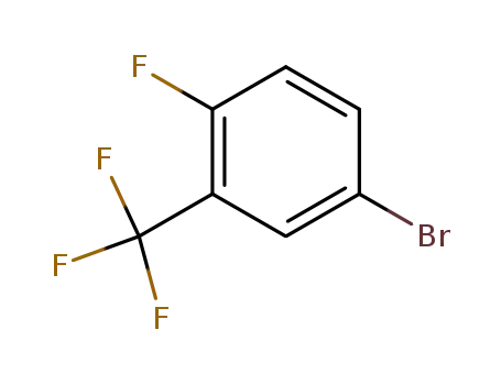 Molecular Structure of 393-37-3 (2-Fluoro-5-bromobenzotrifluoride)