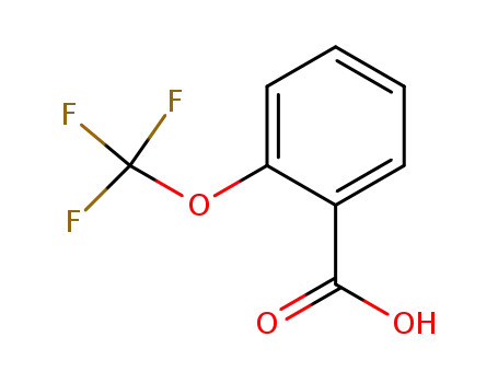 Molecular Structure of 1979-29-9 (2-(Trifluoromethoxy)benzoic acid)