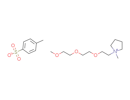 1-(2-(2-(2-methoxyethoxy)ethoxy)ethyl)-1-methylpyrrolidinium p-toluenesulfonate