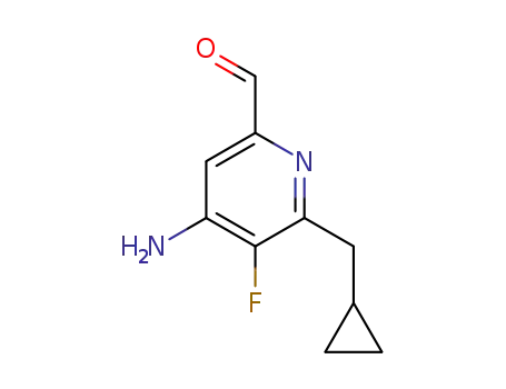 4-amino-6-(cyclopropylmethyl)-5-fluoropicolinaldehyde