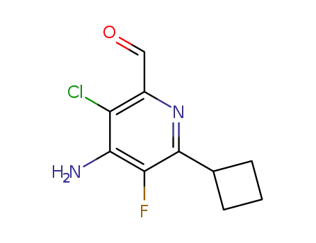 4-amino-3-chloro-6-cyclobutyl-5-fluoropicolinaldehyde